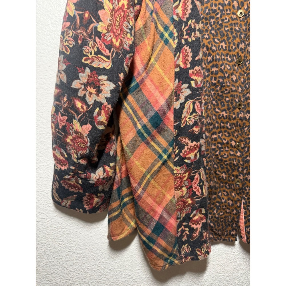 Soft Surroundings Mixed Print Patchwork Tunic Flo… - image 3